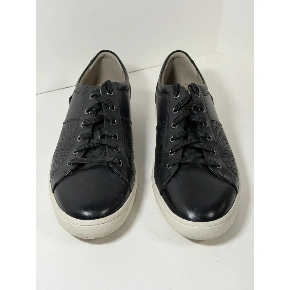 Rockport Shoes Mens‎ 11 M Colle Tie Casual Low Top Sneakers CH3342 Black Leather